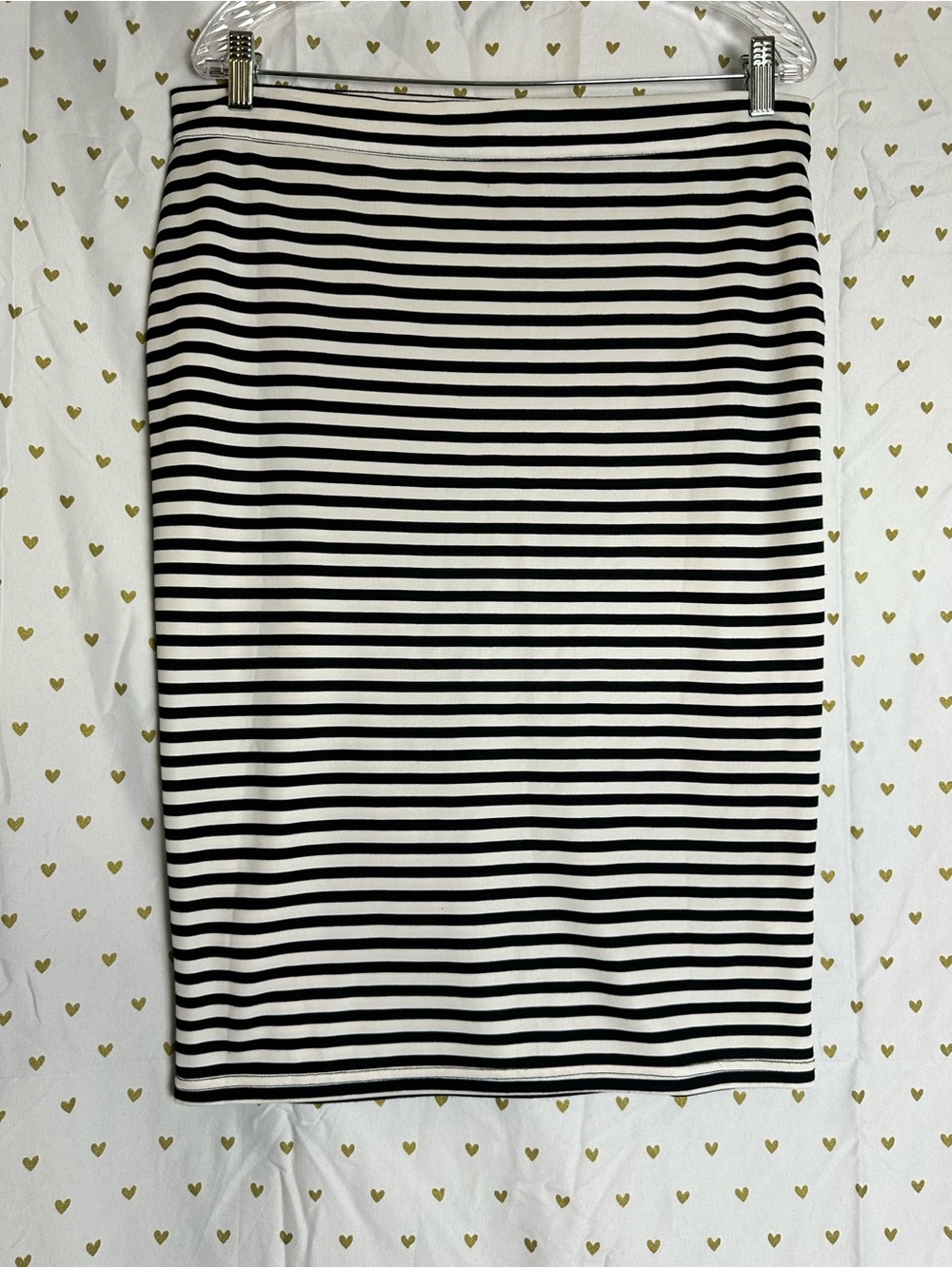 Voodoo Vixen Black and White Striped Pencil Skirt XXL NWOT Vintage style pinup - Picture 3 of 7